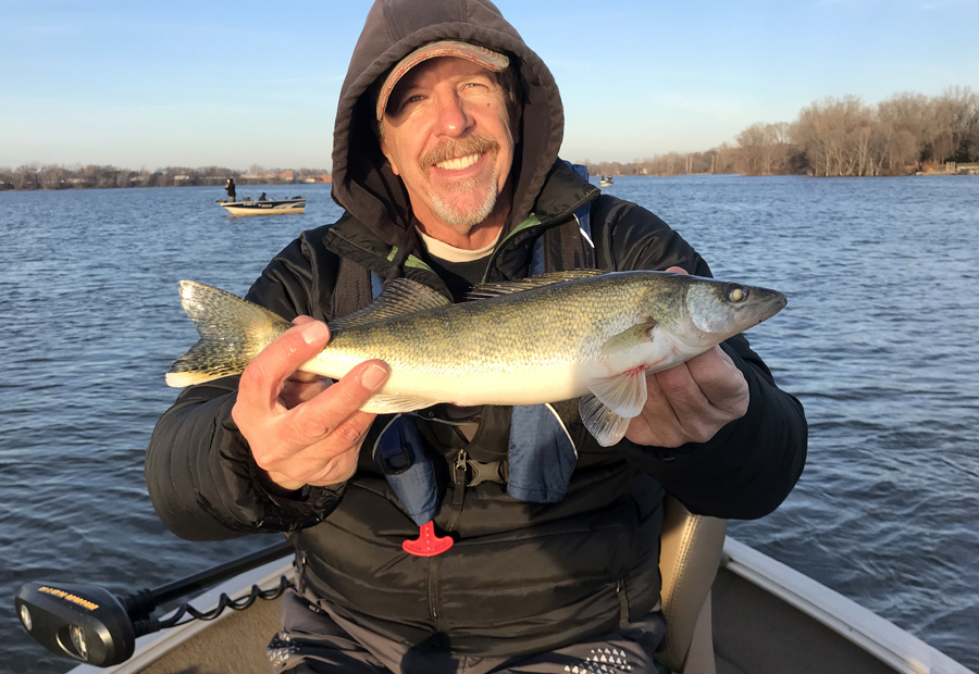 Fishing the Fox River in De Pere, WI